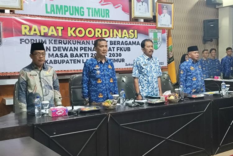 Pemda Lamtim Gelar Rakor FKUB, Sekda: Kerukunan Kunci Pembangunan